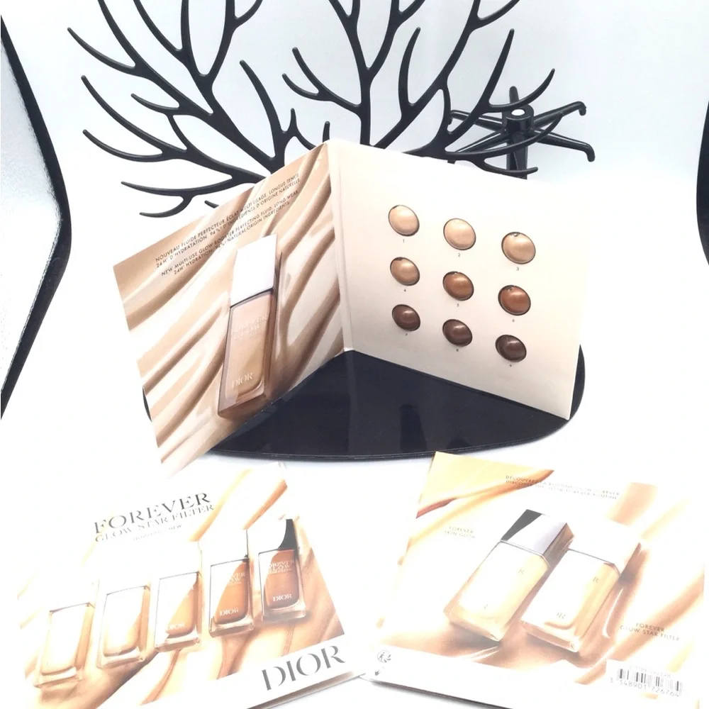 Dior Forever Foundation Sample Card - Neutral Beige Shades new 3 pk sample